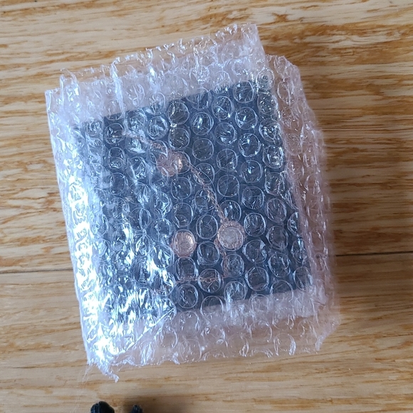 NWT Coach Open Circle Necklace + Tea Rose Stud Earrings Set - Picture 3 of 6